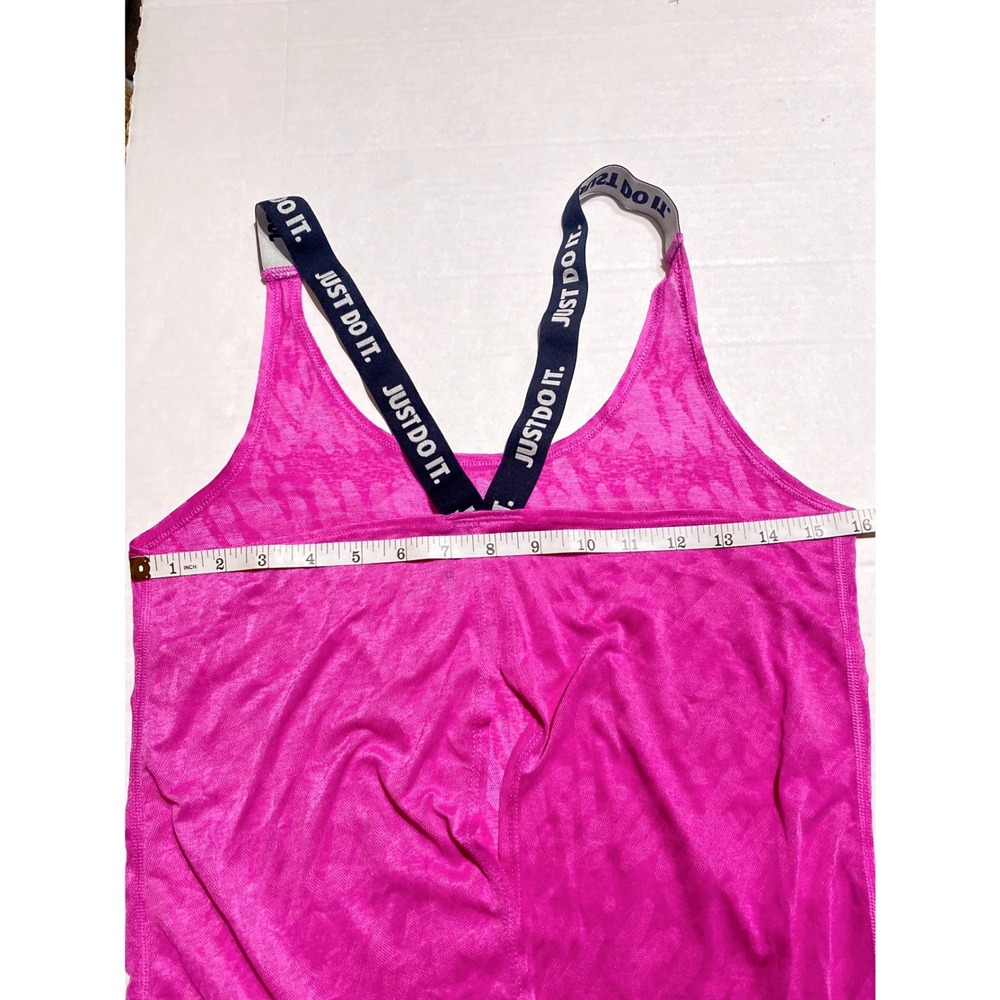 Nike Womens Dri-FIT Pink Just Do It Tank Top and Blue Sports Bra Set Size M - Picture 7 of 8